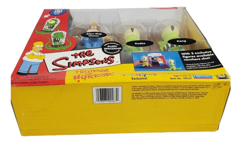 Los Simpsons Escenario Playmates Horror - Homero Kang Kodos (Usado)