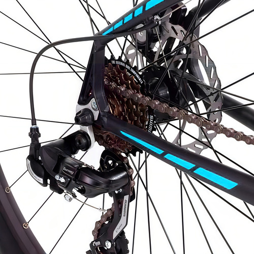 Bicicleta Mtb Oggi Hacker Sport 2019 29 Preto E Azul Shimano Tamanho 19