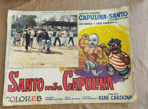 El Santo & Capulina Cártel Original 60s Promocional Película