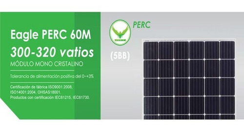Panel Solar Jinko 315 Wp Monocristalino Ecosol 60 Celdas