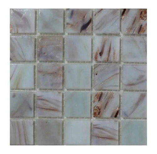 Mosaico De Vidrio Piscina Beige 2x2cm Caja=1,07mts²