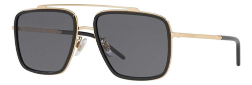 Dolce & Gabbana Dg2220 02/81 Square Shape Negro Dorado