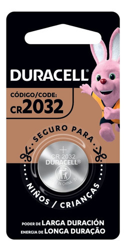 Duracell Pila Larga Duracion Tipo Boton 2032