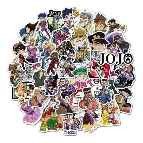 Stickers Jojo's Bizarre Adventure Pegatinas (50 Unidades)