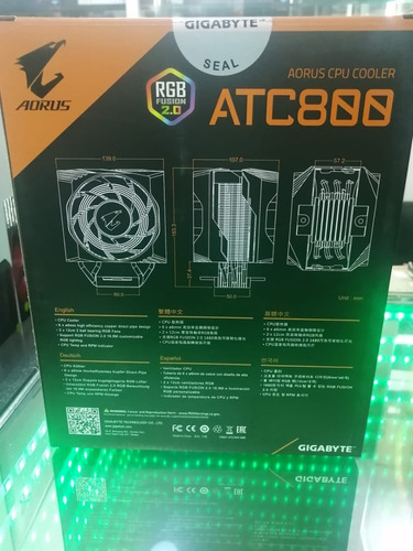Imagen 2 de 5 de Cooler Aorus Atc800 Gygabite