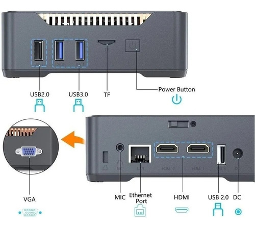 Minipc Intel Celeron N5105 16gb Ssd 512gb Windows 11pro N100