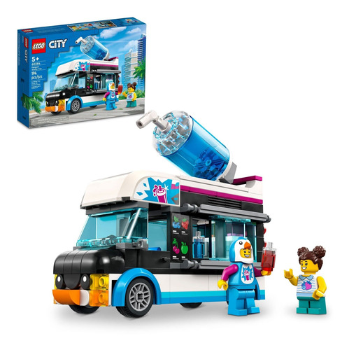 Lego City Penguin Slushy Van 60384, Camión De Juguete Para N