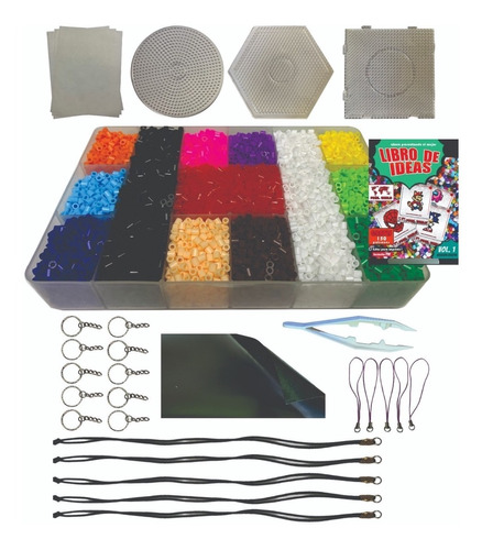 Hama Beads, Kit 9000 Plus, 9000 Piezas Midi 5mm Y Accesorios