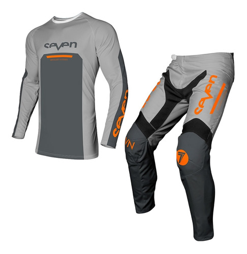 Traje Para Adulto - Motocross, Enduro, Bmx, Seven Vox Gris