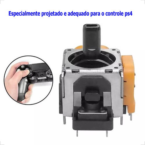 Kit Com 4 Peças Analógico 3d Para Controle Playstation 5 Ps5