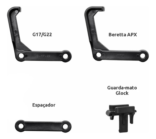 Coldre De Cintura Mid-ride Black Ops Beretta Apx / Glock G22