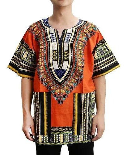 1 Piezas Unisex Africano Vestido De Algodón Dashiki Étnico C