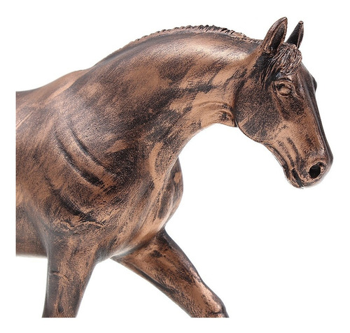Imagem 4 de 4 de Escultura Em Resina Cavalo Quarto De Milha Home Western Deco
