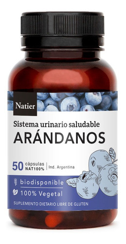 Cápsulas De Arándanos Concentrados X 50 - Natier