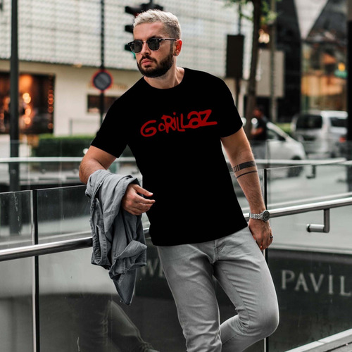Imagen 5 de 6 de Remera Gorillaz Rock Música Algodón Hombre Mujer Niños