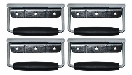4 X Alça Externa Retratil Para Case R1 Santo Angelo Prof Cor Prateado