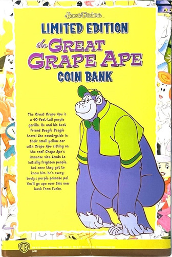 The Great Grape Ape Coin Bank Hanna Barbera Funko