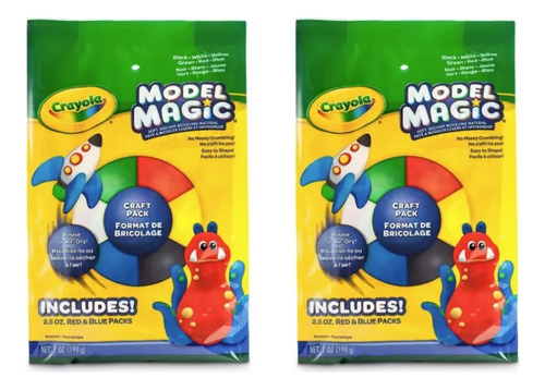 Plastilina Crayola Model Magic Craft 6 Colores (2 Paquetes)