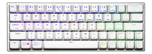 Teclado Mecanico Cooler Master Sk622 White Bt Tkl 60% Blue Color Del Teclado Blanco Idioma Inglés Us