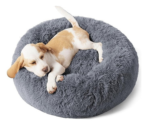 Bedsure Cama Calmante Para Perros Y Gatos Pequeños Color Gris Oscuro Diseño Pequeño 3