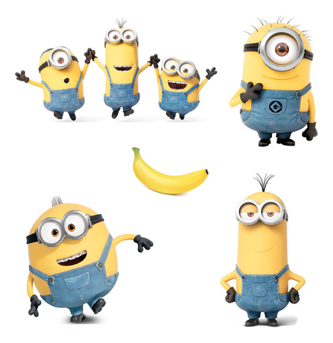 Figuras Minions 100 Cm Kit 5 Pzas Coroplast