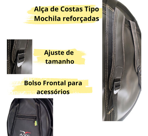 Semicase Bag Prato 24' Polegadas C/ 3 Divisão Profissional