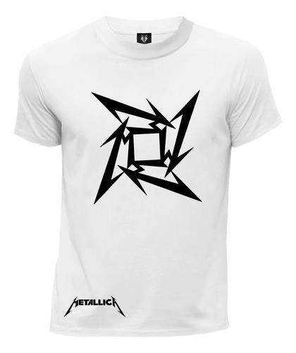 Camiseta Rock Metal Logo  Metallica
