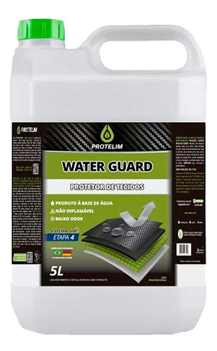 Protetor De Tecidos Base Água Water Guard Protelim 5l