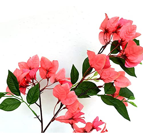 Paquete De 8 Tallos De Flores Artificiales Ramas De Buganvil