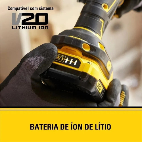 Furadeira parafusadeira de impacto sem fio de 13mm Stanley SCD711C2K 20V + 2 baterías de 1.5Ah + acessório com maleta de transporte