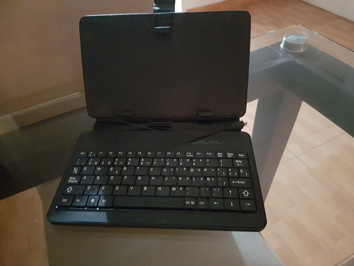 Teclado Y Porta Tablet Hasta 8 Pulgadas