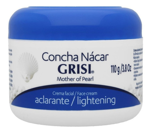 Crema Facial Sólida Aclarante Grisi Concha Nacar 110 G