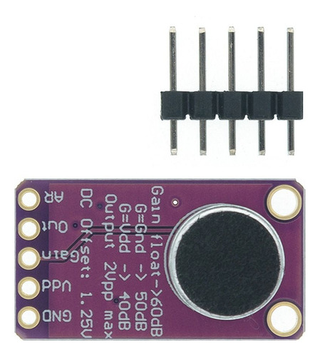 Sensor De Sonido De Placa Amplificadora De Micrófono Max9814
