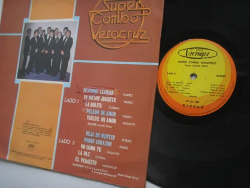 Super Combo Veracruz Lucho Cruz Lp Vinilo Edic Colombia 1984 (Usado)