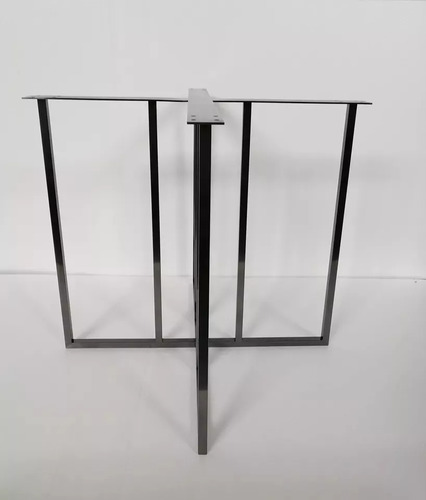 Base Pata Metálica En Fierro Para Mesa Comedor Mod. 4paneles