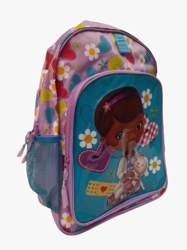 Mochila Doctora Juguetes 40 Cm Disney Mundo Magico Color Violeta