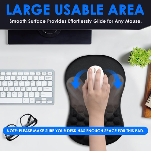 Mouse Pad, Mouse Pad Ergonômico Com Design De Massagem,