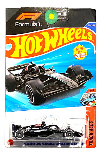 Hot Wheels Mercedes Amg Petronas Formula 1 Track Aces Negro