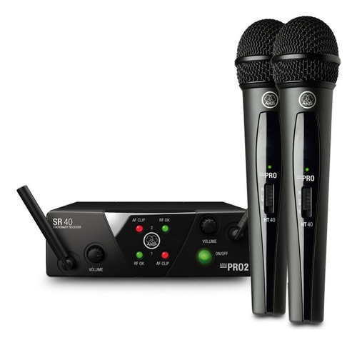 Micrófonos Inalámbricos Akg Wms40 Mini Dual Vocal Set