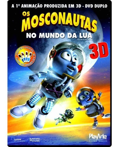 Mosconautas Mundo Lua 2d/3d P/ Tv Comum (2 Discos) Lacrado