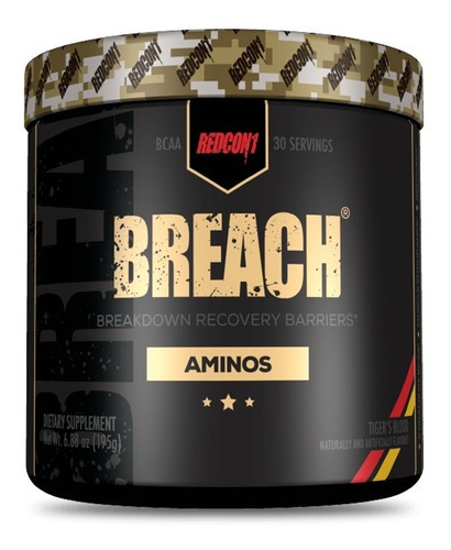 Breach Aminos - Redcon1 - 30 Serv - Tiger Blood