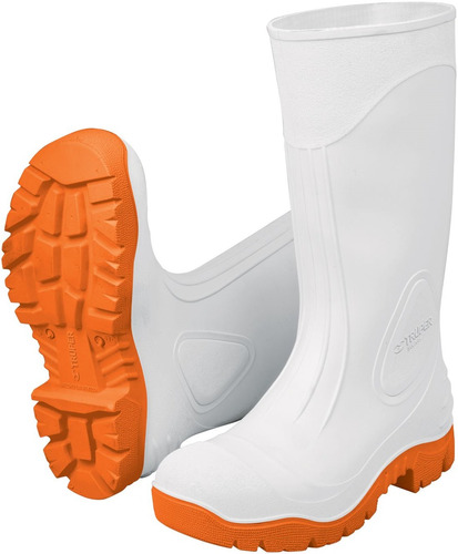 Bota Sanitaria Blanca Pvc Int. Algodón T43 Truper Bot-29s