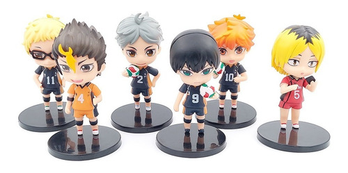 Set De 6 Figuras Haikyuu Anime De Colección