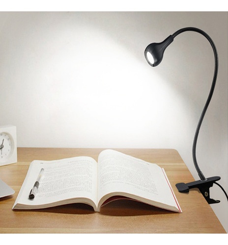 Candeeiro De Mesa Led Flexível P Suporte De Mesa Usb Clip Be