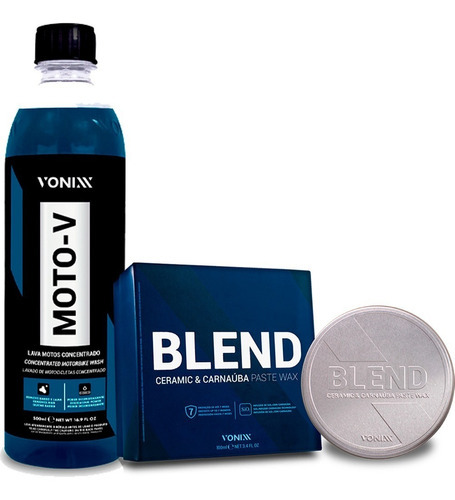 Moto-v Shampoo Lavagem De Moto + Blend Paste Wax Vonixx