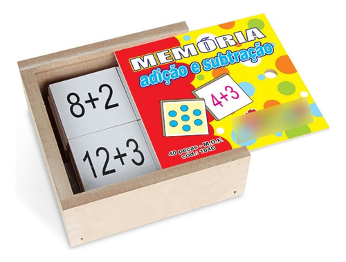 Memória Adição E Subtração - 1046 Carlu Brinquedos