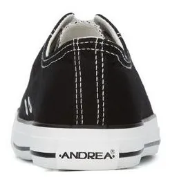 Tenis Andrea Sneaker Negro Dama Casual Urbano