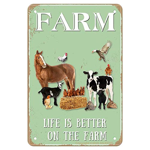 Carteles De Chapa De Metal Vintage Farm Sweet Farm Life...