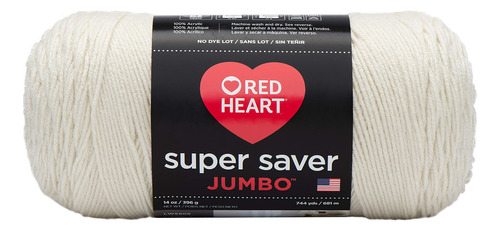 Red Heart Super Saver Jumbo Ovillo De Lana, 14 Oz, Aran