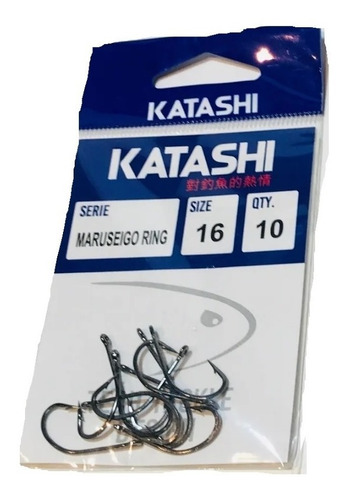 Anzuelos Katashi Maruseigo Ring N° 16 Blister 10 Unidades
